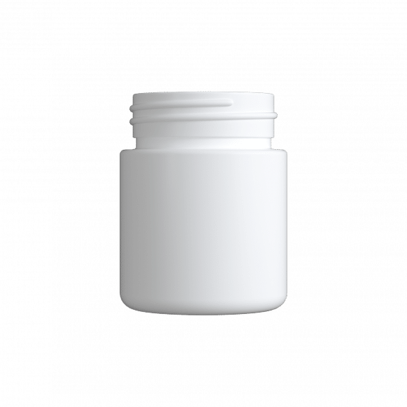 Custom Plastic Cannabis Jars | White Screw Top Containers - Image 2