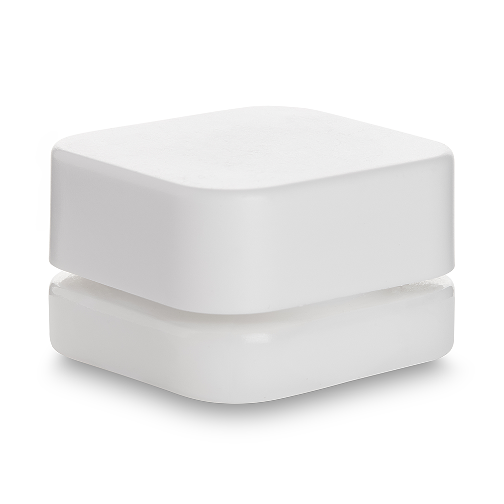 custom square glass cannabis jar packaging for concentrate and dab products