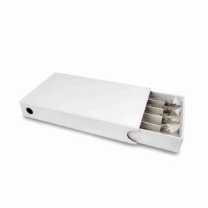 custom child resistant box for 5 pre-rolls with slide-out tray