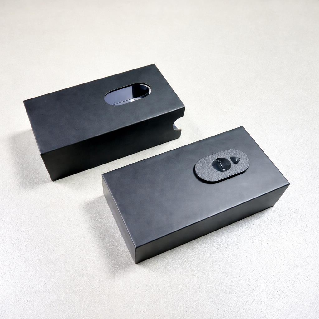 custom child resistant slide box with press button lock