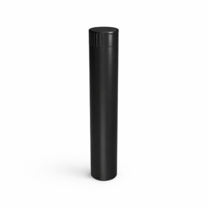 snap cap hinge detail on plastic pre-roll tube