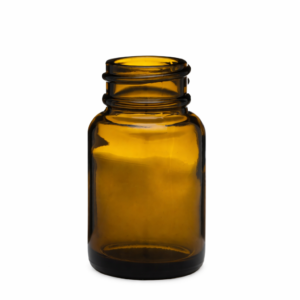 glass storage jar with wide-mouth design