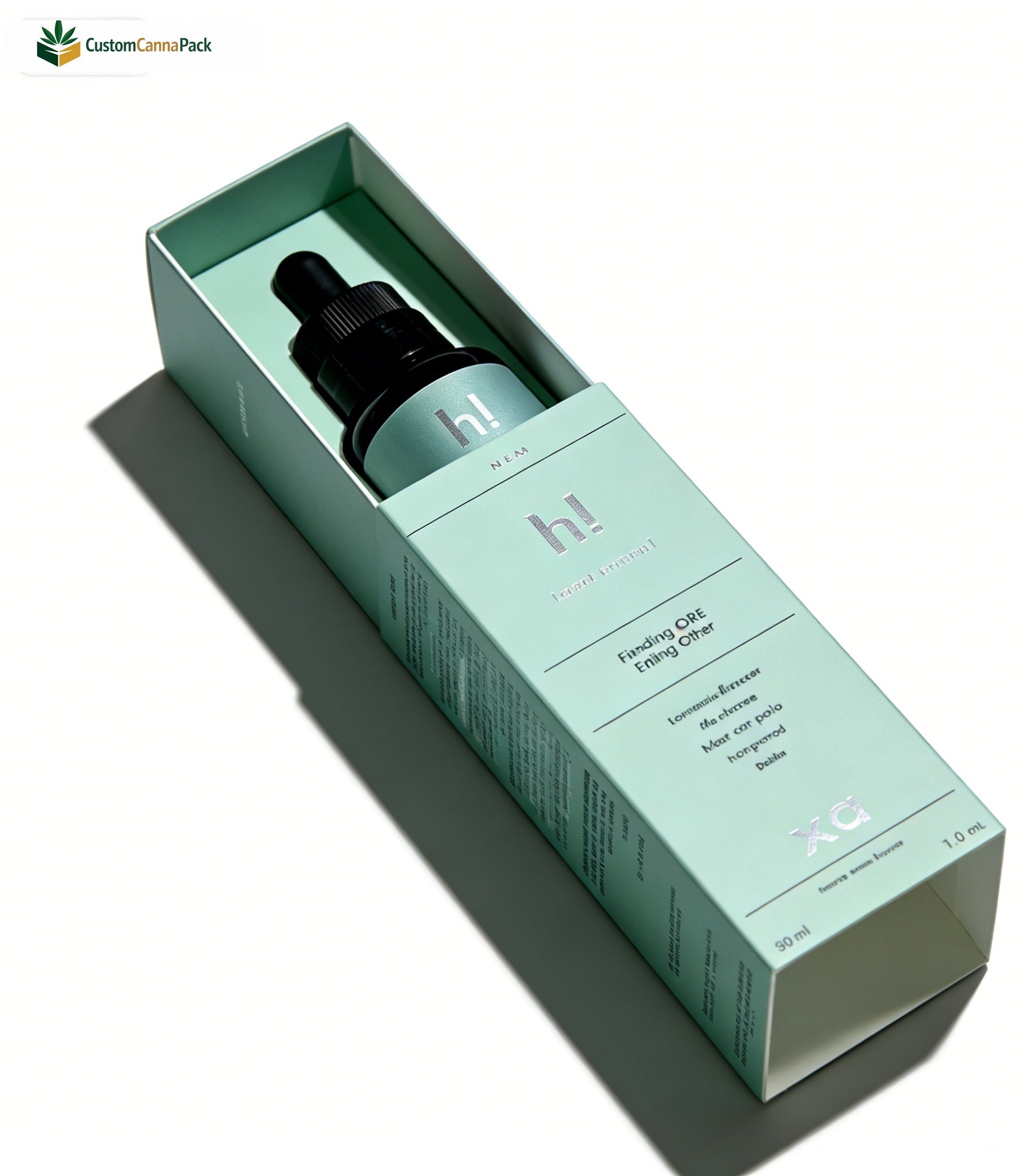 Paperboard Drawer Box & Glass Dropper Bottle CBD Packaging Wholesale - Image 2