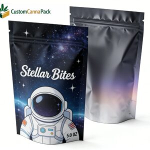 Custom Printed Flexible Barrier Stand-Up Pouches for CBD Edibles Wholesale